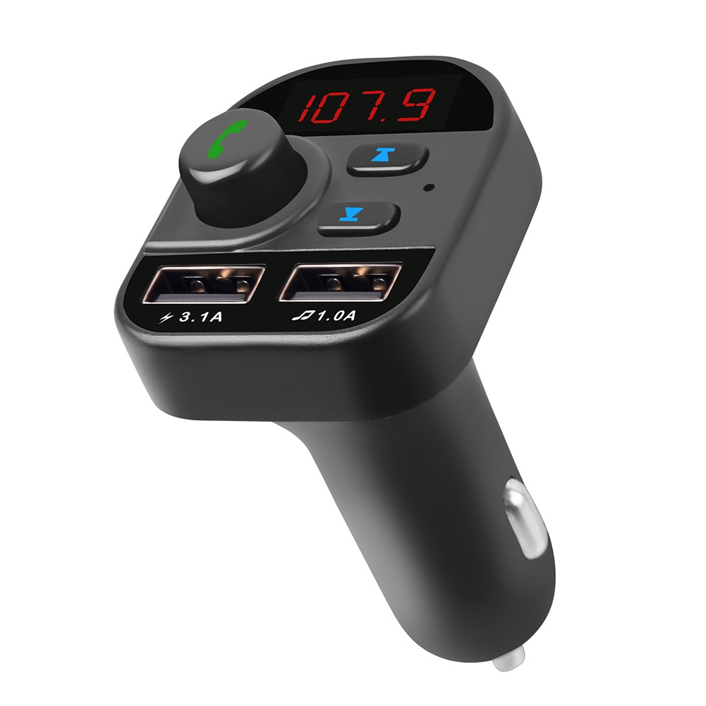 Củ Sạc Trên Ô Tô Skyx805E Bluetooth 5.1 Dual Usb Transmitter Fm Transmitter Mp3 Player Car Charger