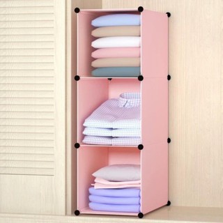 Tủ nhựa lắp ghép thông minh 3 ô để đồ