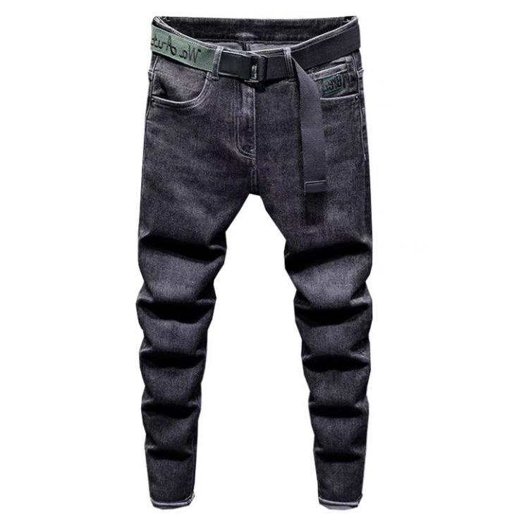 HCM️⚡ Quần Jean Dài, Quần Jean Nam Thêu Logo Màu Xám Dành Cho Nam Và Nữ Mina_fashion