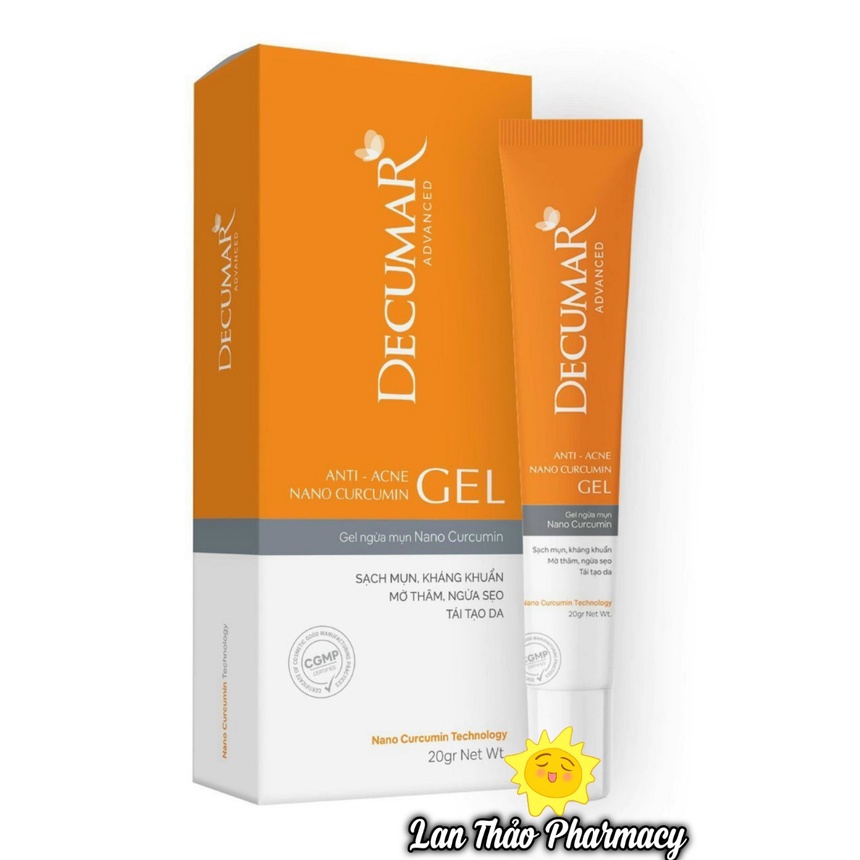 Gel Decumar 20g chính hãng hỗ trợ giảm mụn thâm sẹo