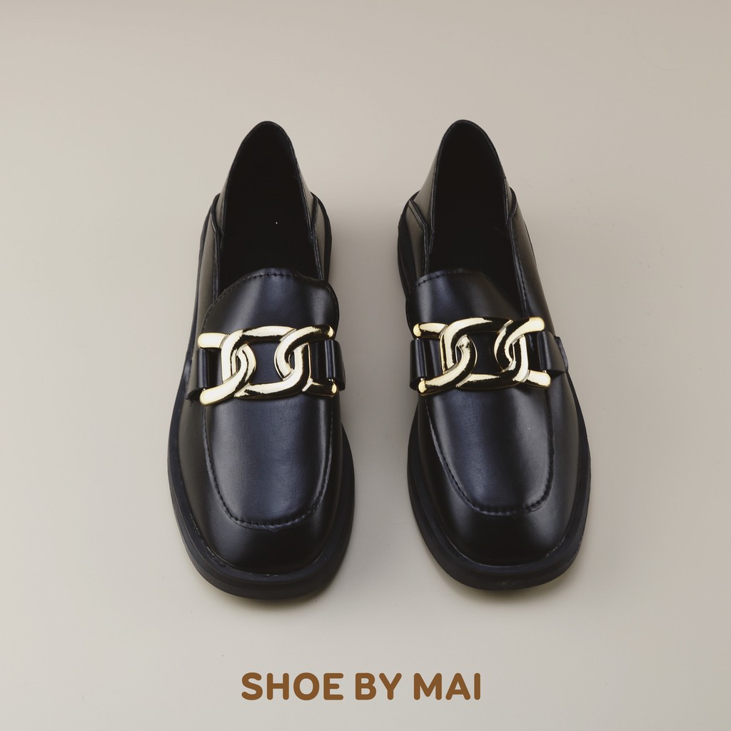 Giày lười moca nữ da mềm M387 SHOEBYMAI