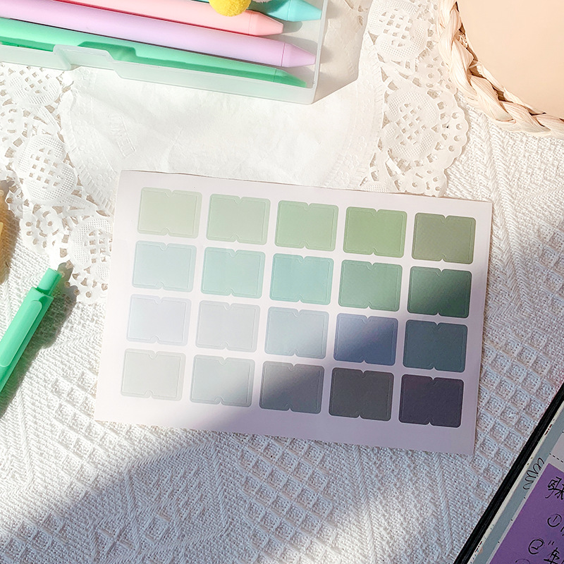 Sticker Vuông Phân Loại Dán Trang Trí Điện Thoại / Album Ảnh DIY