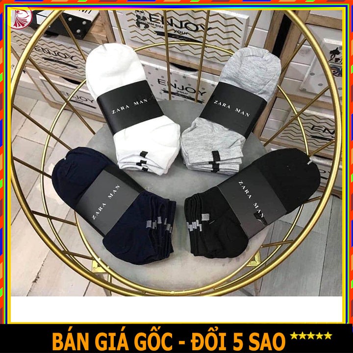 ❤️SET 10 ĐÔI❤️ Tất Nam Cổ Ngắn Za*ra Co Giãn Tốt,Thấm Hút Mồ Hôi.