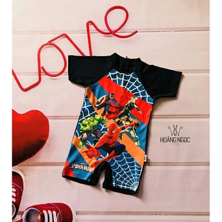 Đồ bơi liền thân Spider man cho bé trai