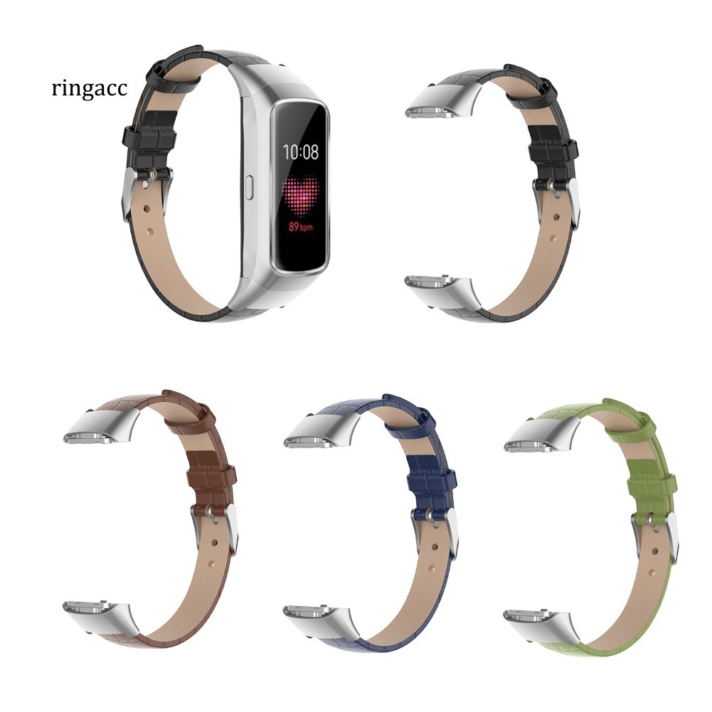 Dây Đeo Bằng Da Có Thể Điều Chỉnh Cho Đồng Hồ Thông Minh Samsung Galaxy Fit Sm-R370