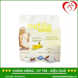 Sữa matilia bầu vị chuối/dâu/vani