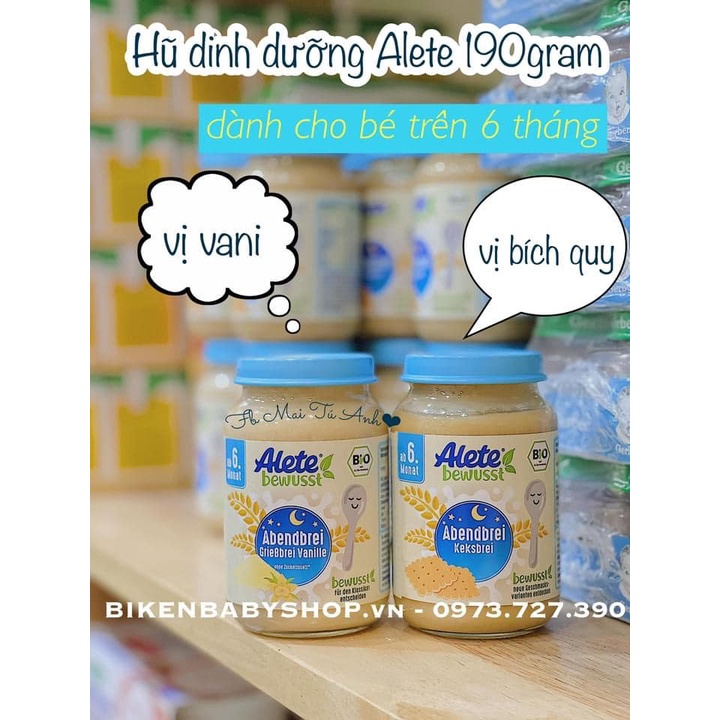 Hũ dinh dưỡng Alete 190gr date 2022