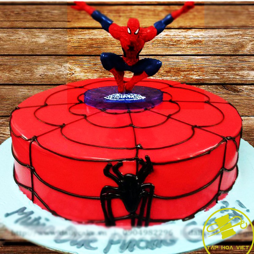 Bộ 7 mô hình siêu nhân người nhện trang trí bánh, topper cake