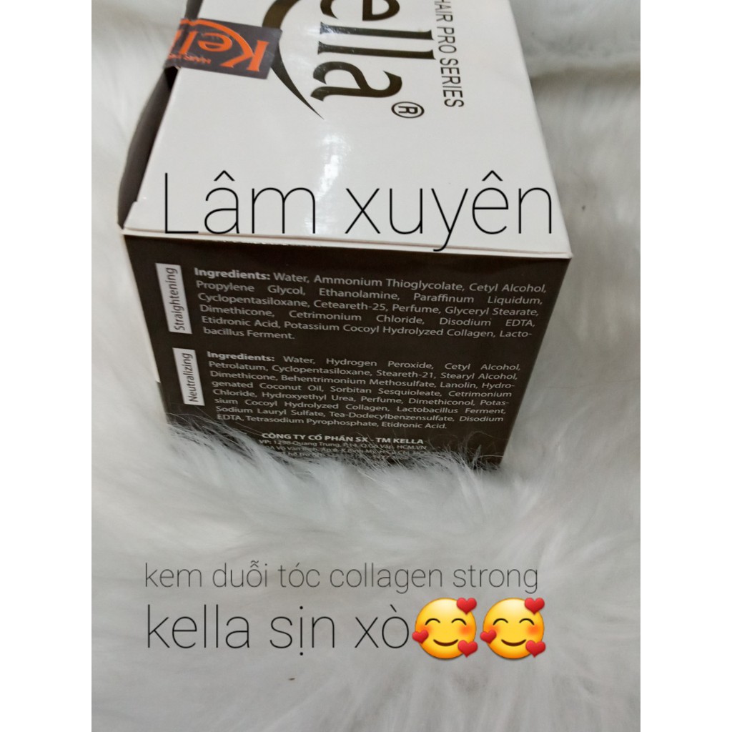 Thuốc duỗi ép tóc Kella Collagen 500ml xám ,vàng strong FREESHIP duỗi tóc thẳng tự nhiên ,mềm mượt ,giữ độ ẩm tóc khỏe