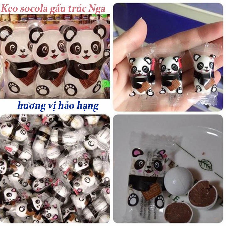 Kẹo socola gấu trúc chính hãng Nga 150g, chocolate, sô cô la - ăn vặt nga