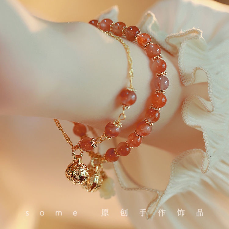 Vòng Đeo Tay Một Bước Màu Trắng Phong Cách Cổ Điển 08.13 Dành Cho Nữ Sinh