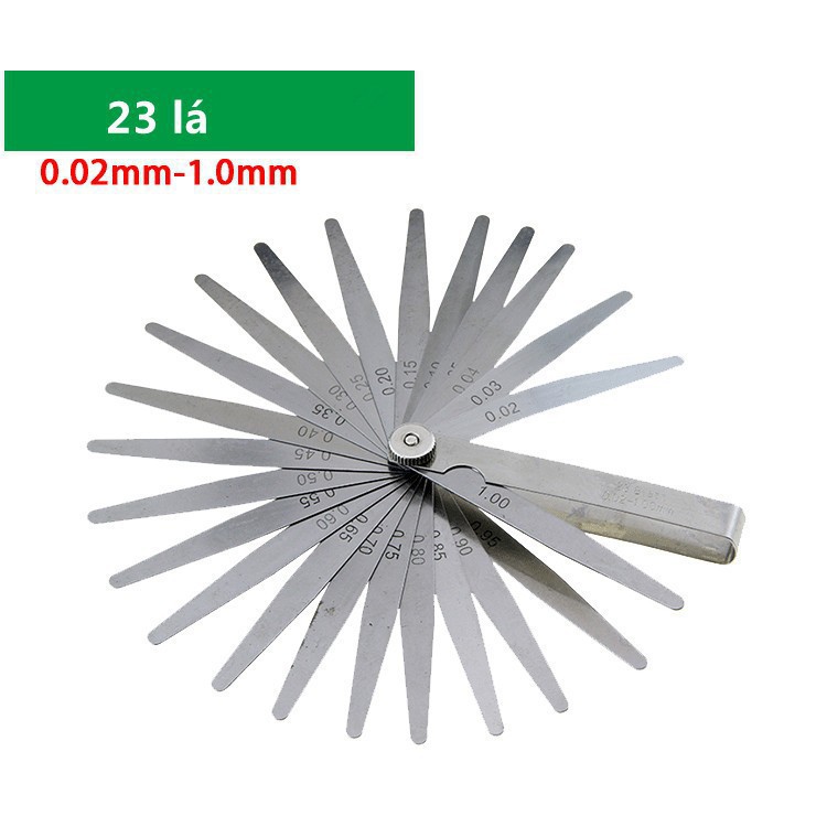 HÀNG ĐIỆN TỬ GIÁ RẺ Thước căn lá 0.02~1.00mm 23 lá