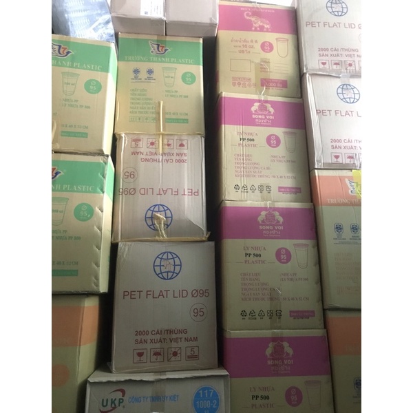 Bộ 50 ly trà sữa kèm nắp cầu 360ml,500ml,700ml.