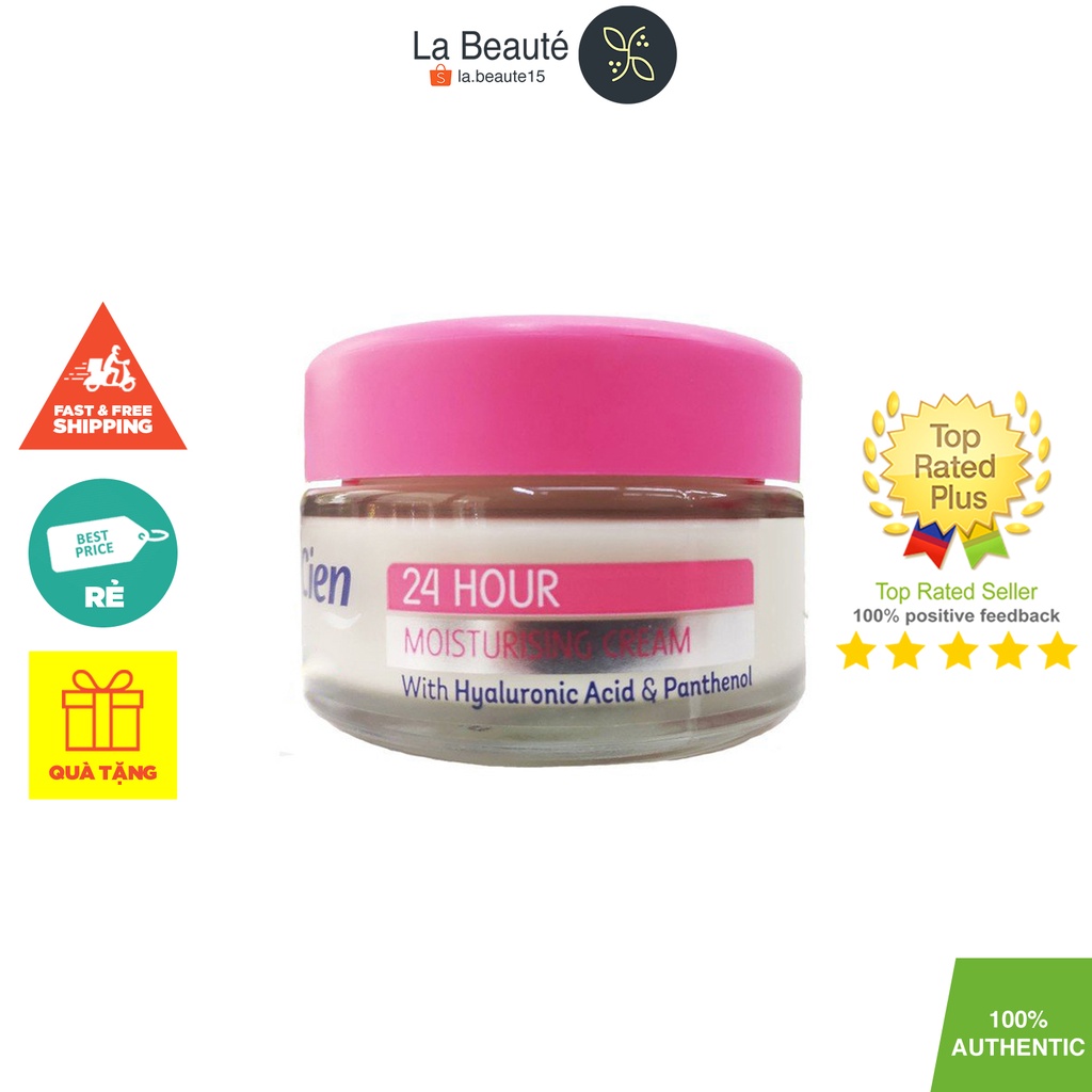 Cien Aqua & 24h Moisturising, Q10 Anti Wrinkle Day & Night Cream - Kem Dưỡng Ẩm, Cấp Nước, Chống Lão Hoá Ngày & Đêm 50ml