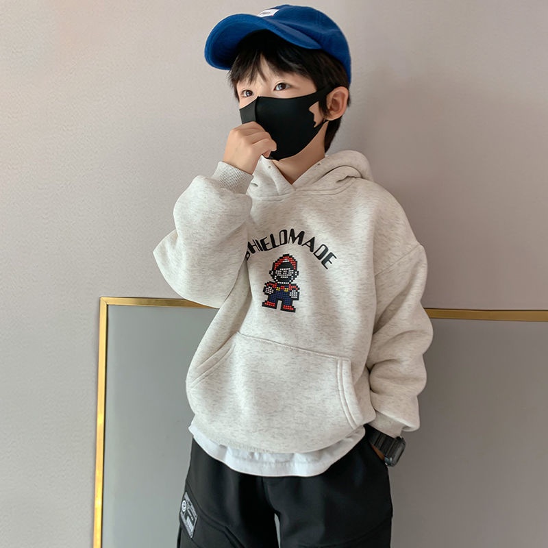 Áo hoodie thời trang thu đông kiểu dáng mới lạ cho bé trai