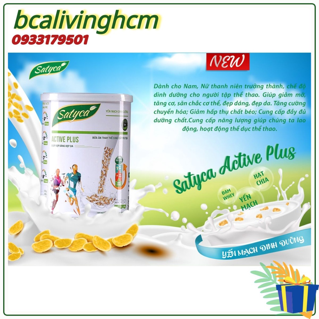 Sữa yến mạch dinh dưỡng Satyca Active Plus  Ma Ma Beauty A+ Gold
