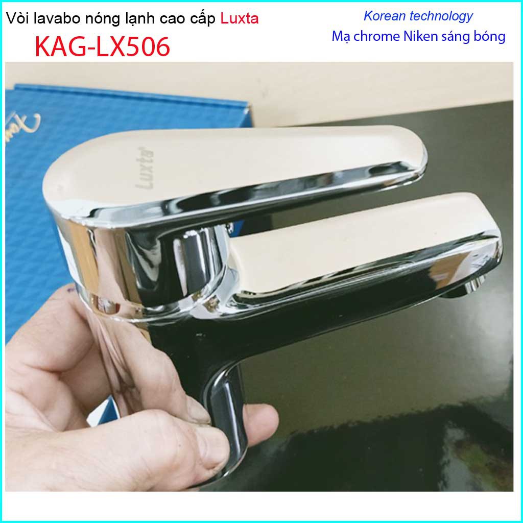 Vòi lavabo nóng lạnh cao cấp Luxta, vòi chậu cao cấp KAG-LX506