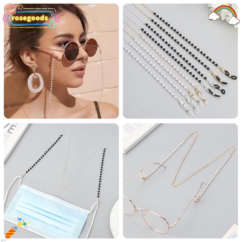 Dây đeo mắt kính dạng chuỗi hạt ngọc trai thời trang cho nữ