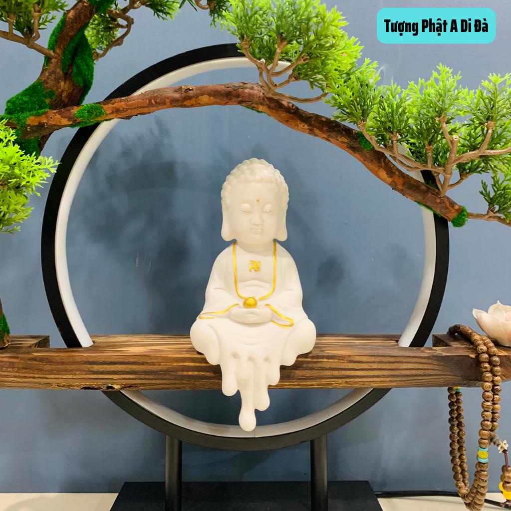 Tượng phật Adida có vòng đèn Led sáng đẹp T05