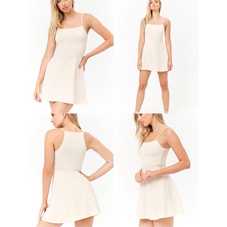 Cami dress- Đầm dây xòe cổ vuông F21