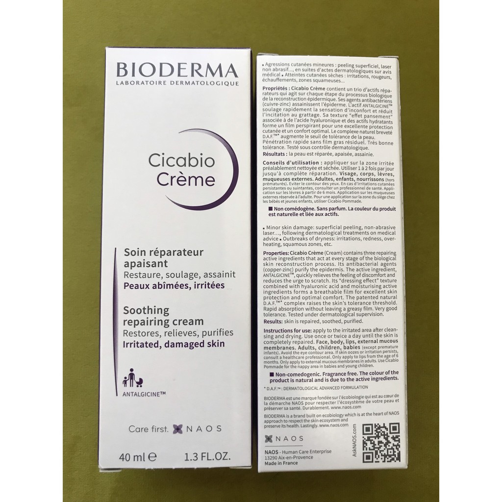 ✅[HÀNG CHÍNH HÃNG]Kem dưỡng phục hồi da Bioderma Cicabio Cream