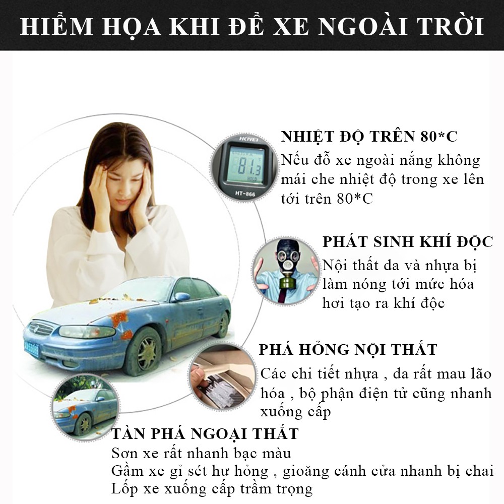 Ô Che Nắng Ô Tô, Dù Che Mưa Nắng Xe Hơi Cao Cấp, Loại Đóng Mở Bằng Tay, Bảo Hành 2 Năm, Lỗi Đổi Mới Trong 7 Ngày Đầu