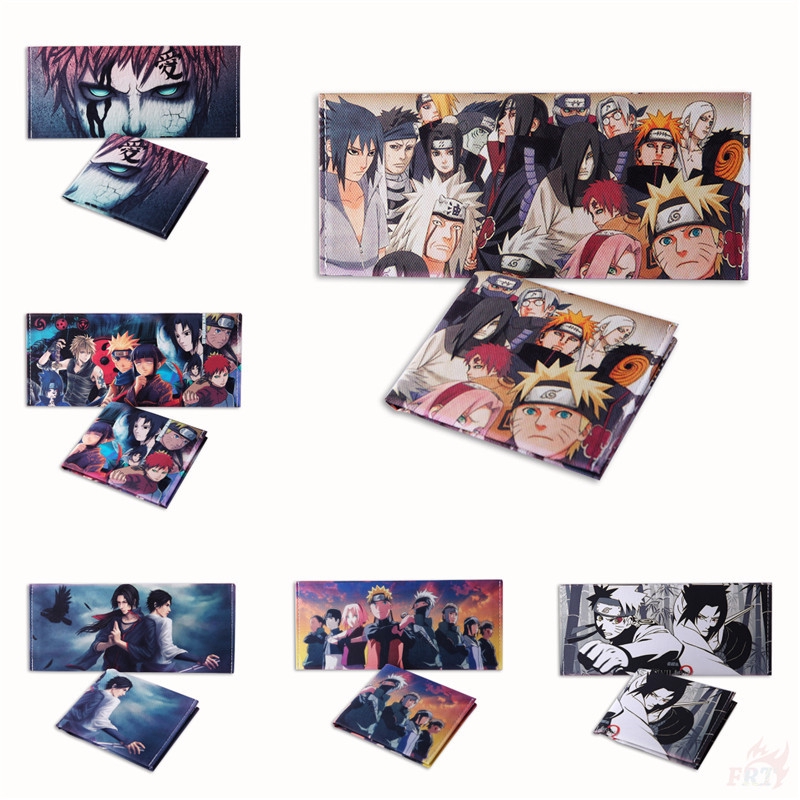Ví đựng tiền xu làm từ vải canvas họa tiết Naruto 6 kiểu dáng thời trang cho nam nữ và trẻ em