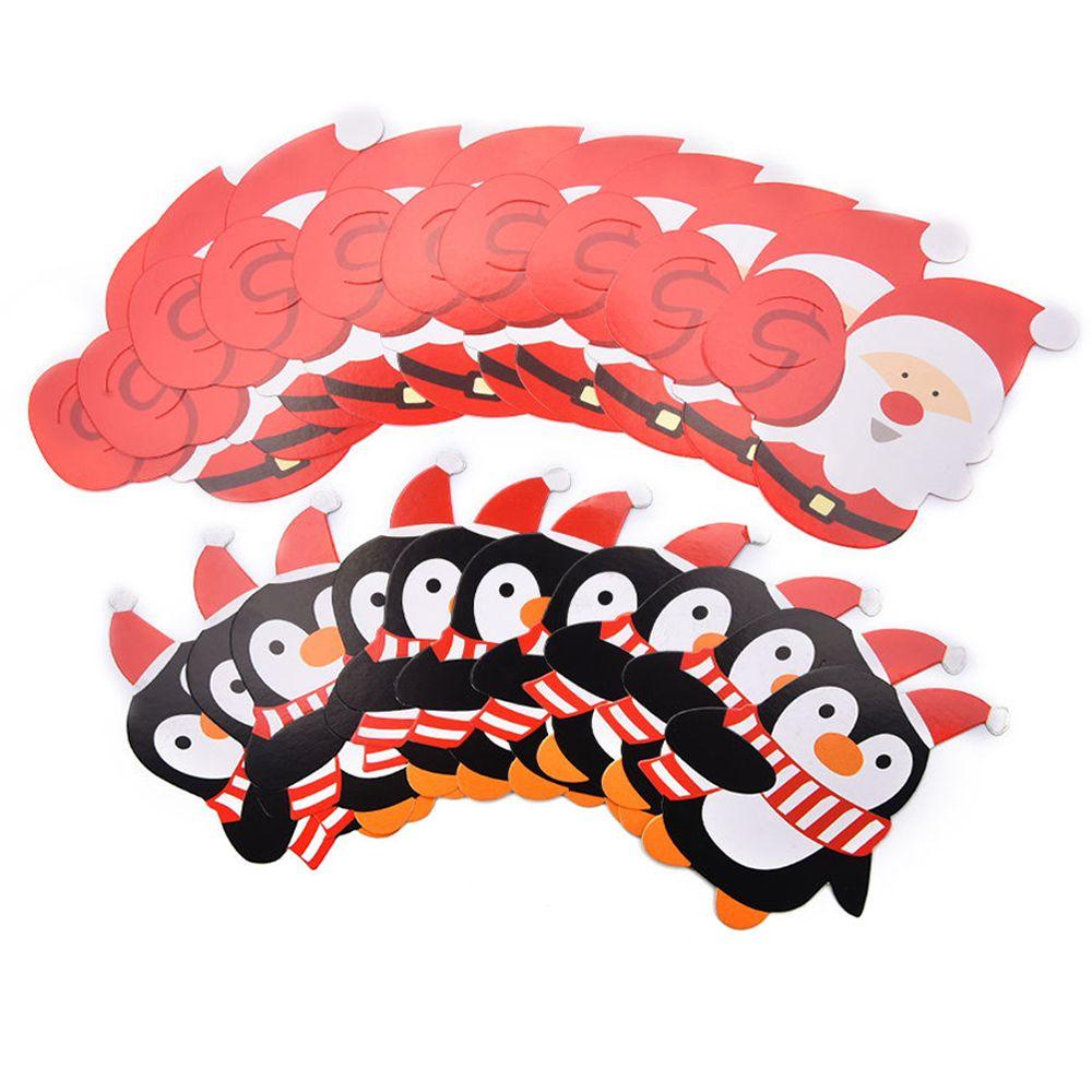 Set 50 Thẻ Trang Trí Giáng Sinh Hình Kẹo Mút Chất Lượng Cao