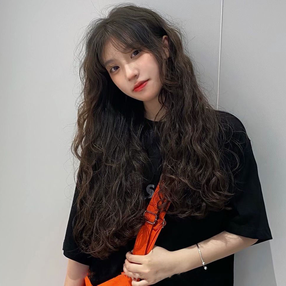 Tóc Giả Dài Xoăn Tự Nhiên Màu Be/Vàng Phong Cách lolita