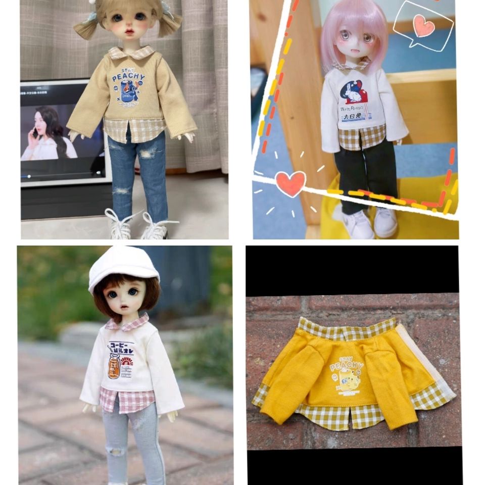 Set Quần Áo 6 Điểm Cho Búp Bê bjd SD Tỷ Lệ 1/6
