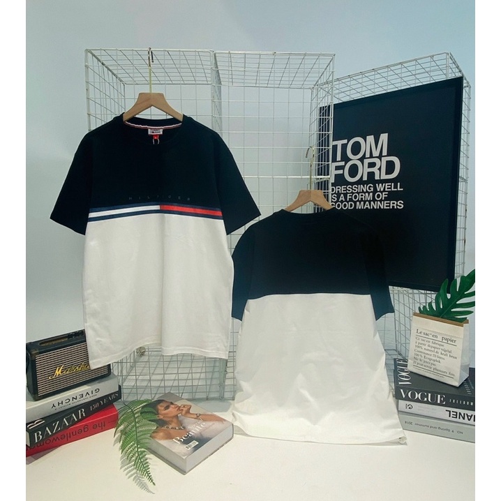 Camiseta Tommy Hilfiger hàng đẹp màu Trắng đen đủ size SML