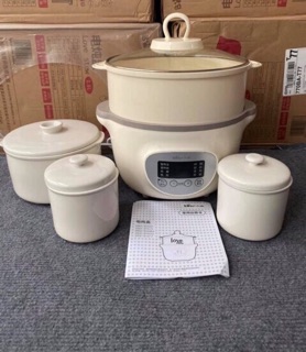 Nồi nấu cháo chậm bear 1.6L + CÓ LỒNG HẤP