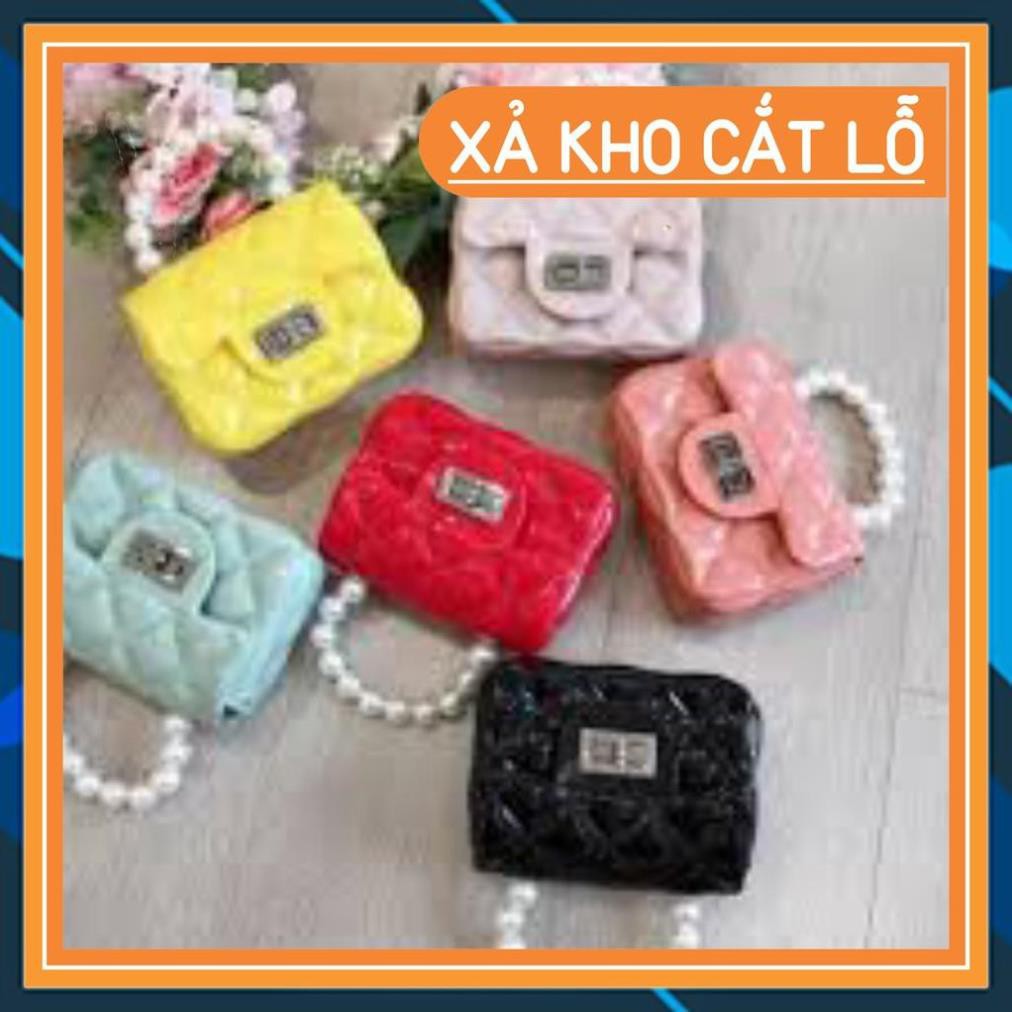 [Sẵn Hàng Giao Ngay] (giá gốc)combo 10 túi đeo chéo mini quai ngọc trai nhân tạo cho bé choi tết