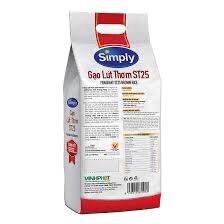 CHỈ 104.000 đ/2 kg = 2 túi hút chân không GẠO LỨT THƠM ST25 SIMPLY