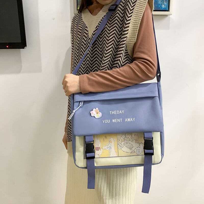 Túi Canvas Đeo Chéo Đựng Thẻ Dành Cho Nữ