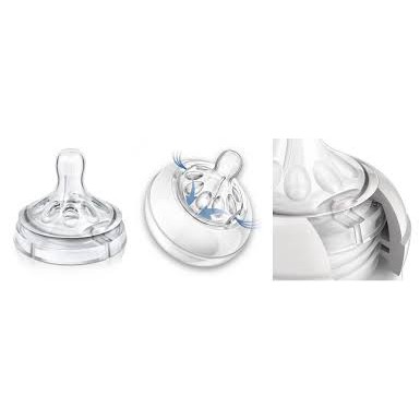 SET 2 NÚM TY AVENT NATURAL CỔ RỘNG SIZE 1, 2,3,4