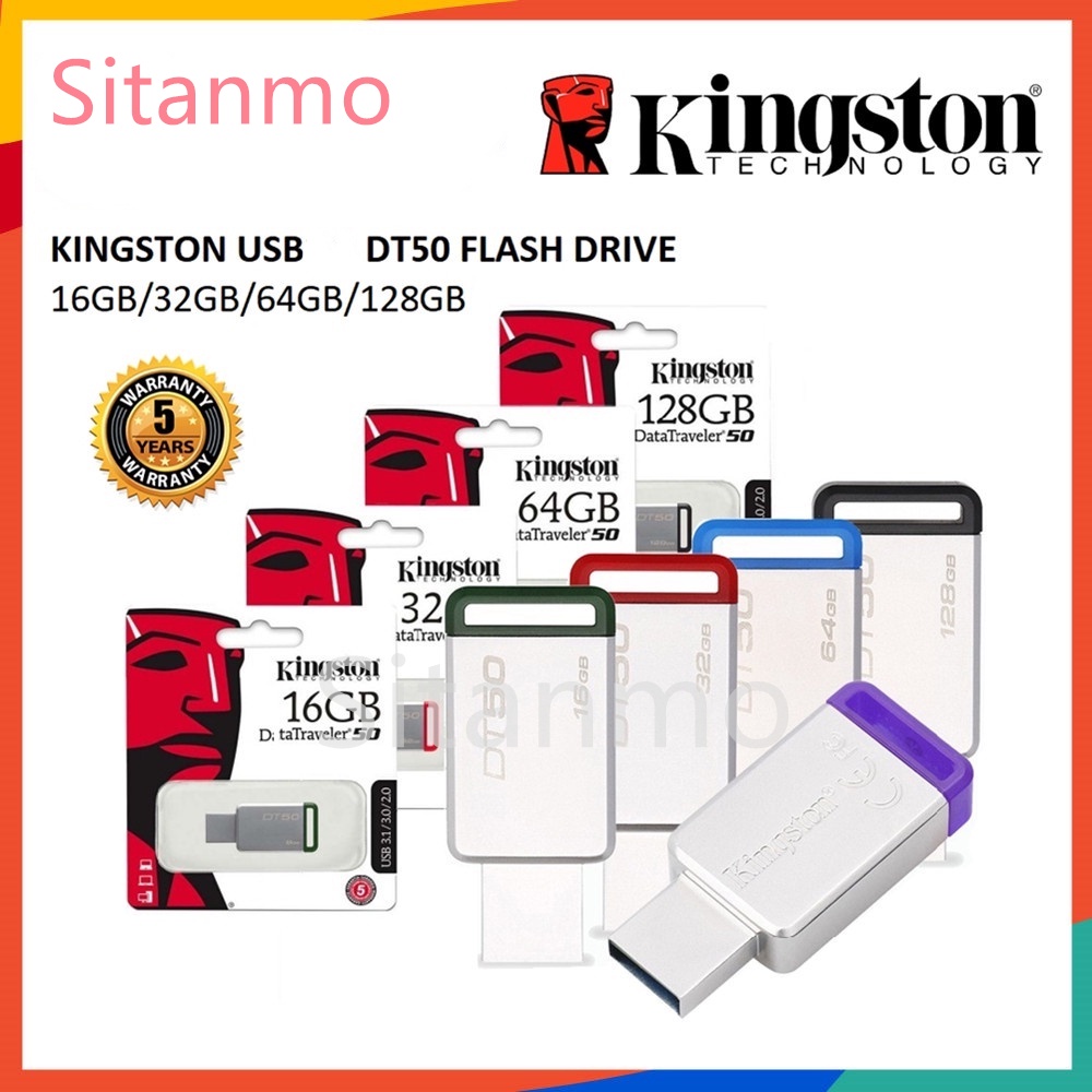 Kingston Pendrive 128GB 16GB 32GB Flash Drive 64GB Metal Flashdisks USB