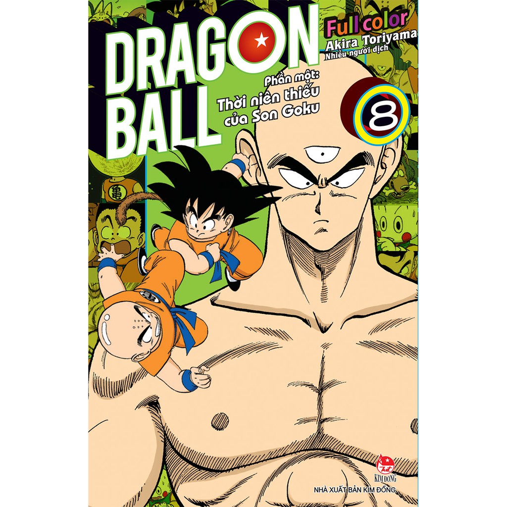 Truyện tranh Dragon Ball Full Color - Trọn Bộ Phần 1 - Full 8 tập - NXB Kim Đồng - 7 viên ngọc rồng