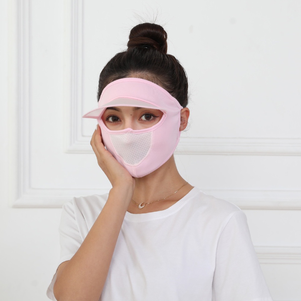 Khẩu Trang Chống Nắng Chống Tia UV Bằng Lụa Lạnh Thoáng Khí Bảo Vệ Toàn Diện SPF50 + Dành Cho Bạn Nữ