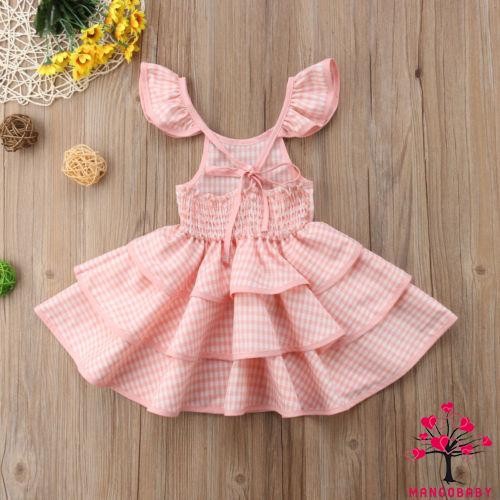 Đầm Xoè Tulle Phối Ren Hoa Cho Bé Gái 2 Tuổi Mới