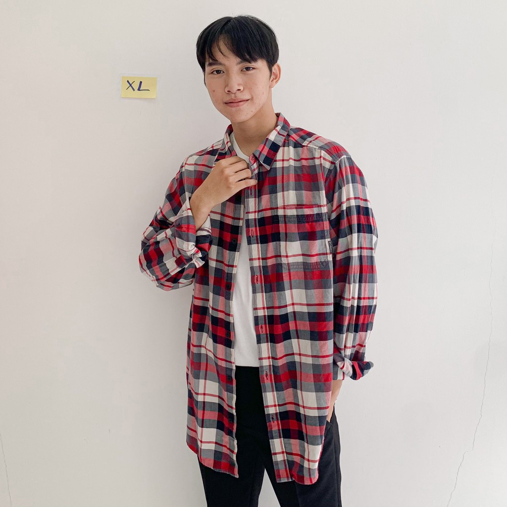 GIẢM SỐC ÁO KHOÁC SƠ MI FLANNEL 69K ÁO [ SIZE XL ] CARO CHỐNG NẮNG DÀI TAY HÀNG 2HAND TUYỂN CHỌN | BigBuy360 - bigbuy360.vn