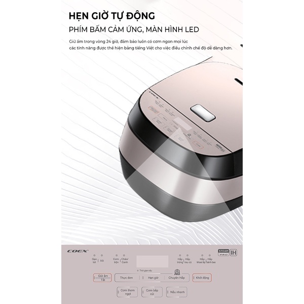 Nồi cơm điện tử cao tần Coex CR-3451A