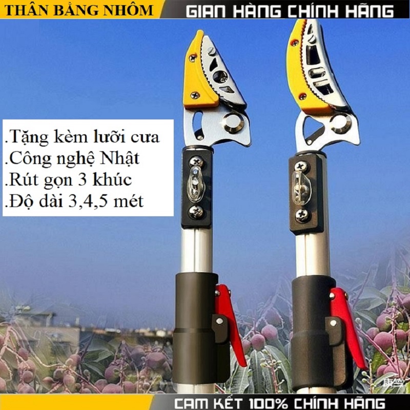 Kéo cắt cành trên cao 5m Nhật Bản