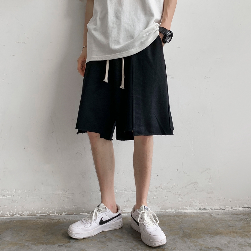 Quần Short Dáng Rộng Thiết Kế Bất Đối Xứng Phong Cách Hiphop Cá Tính Cho Nam | BigBuy360 - bigbuy360.vn