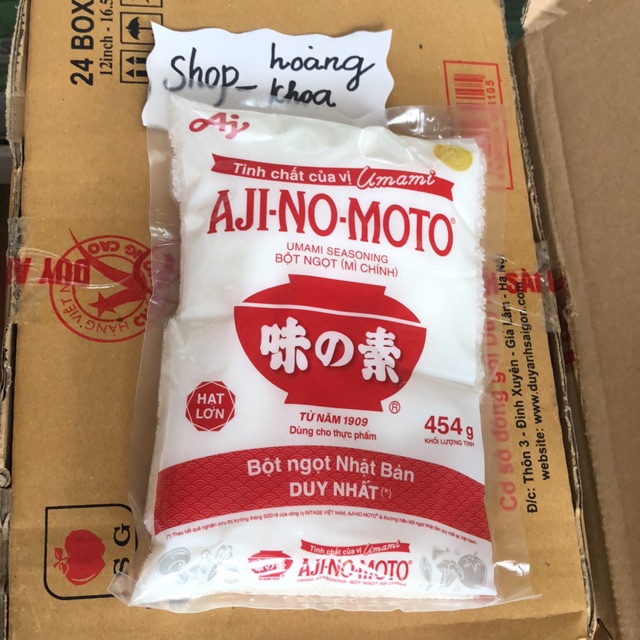 Mì chính Ajinomoto 454g hạt lớn hàng chính hãng