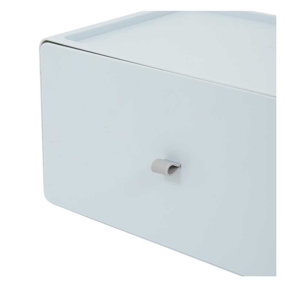 HomeBase ACCO Hộp nhựa dạng ngăn kéo có thể xếp chồng lên nhau thành tủ Size XL C15.3xR26.8xS21cm màu xám
