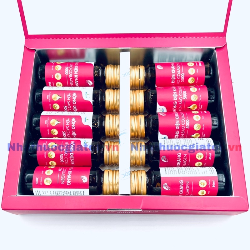 [Giá 1 Chai] Hồng Diện Khang YẾN SÀO COLLAGEN Dạng Chai
