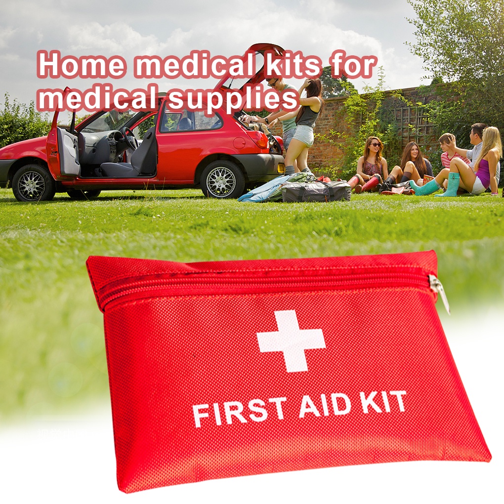 Set 39 dụng cụ sơ cứu y tế kèm túi đựng bằng vải tiện dụng cho các hoạt động ngoài trời