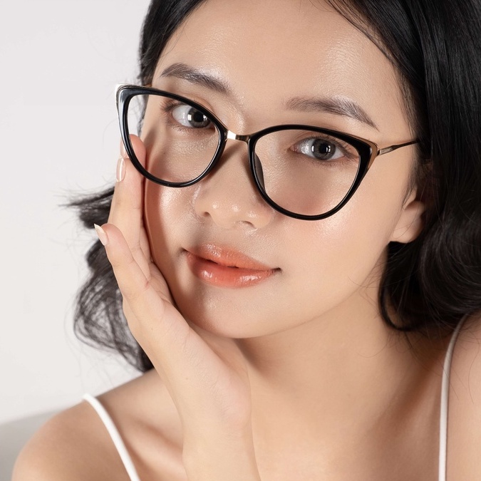 Kính Mắt Mèo Thiết Kế Touchelelis MAGNOLIA GLASSES, Màu Sắc Cùng Với Mẫu Mã Siêu Trendy