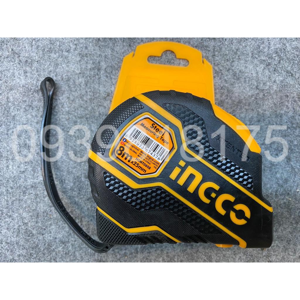 Thước cuộn thép nền vàng cao cấp INGCO đủ size HSMT0803 HSMT08052 HSMT0805 HSMT0808 HSMT0810